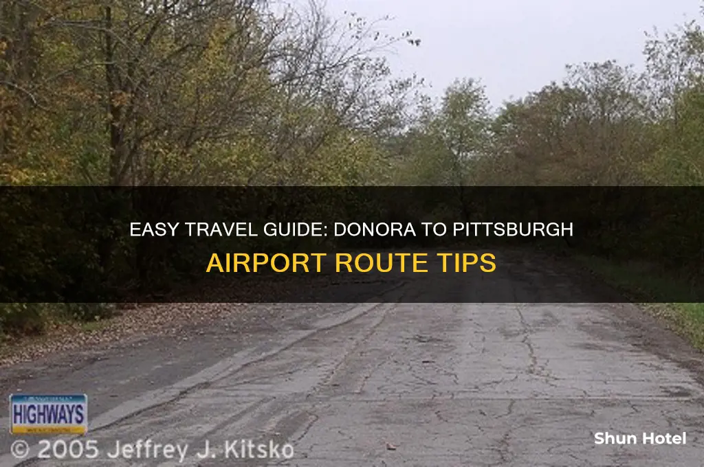 how to get to pittsburgh airport from donora