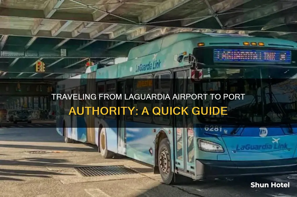 how to get to port authority from laguardia airport