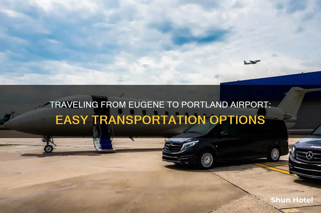 how to get to portland airport from eugene