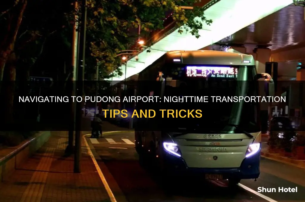 how to get to pudong airport at night