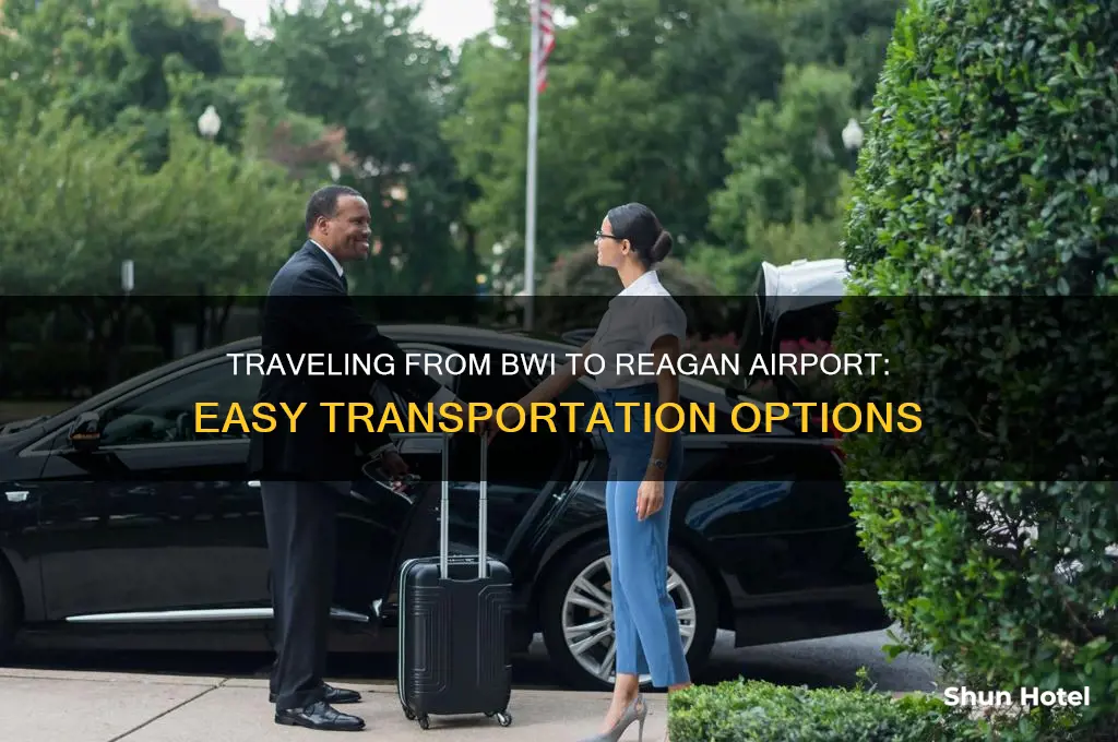 how to get to reagan airport from bwi