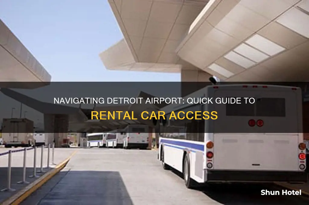 how to get to rental car from detroit airport