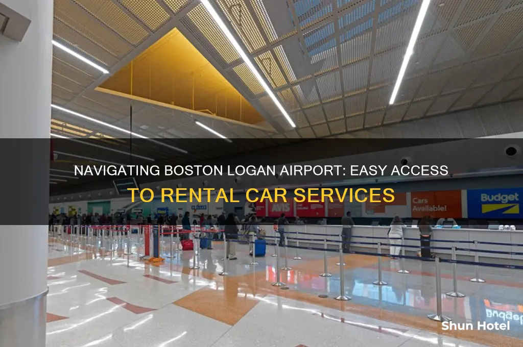 how to get to rental cars at boston logan airport