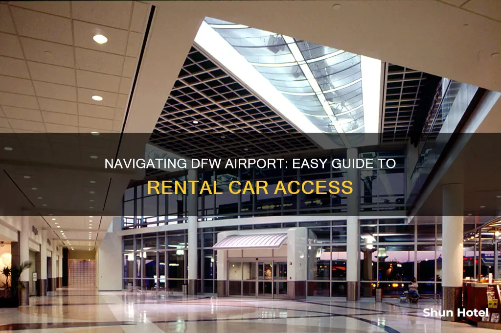 how to get to rental cars at dfw airport
