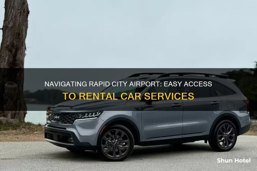 how to get to rental cars at rapid city airport