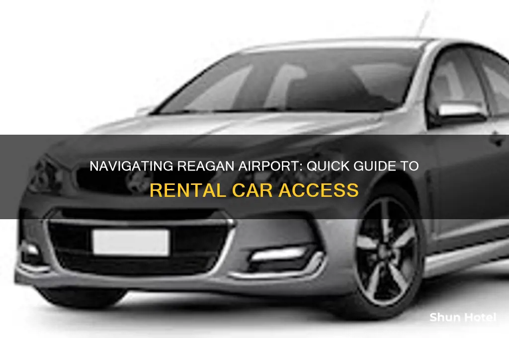 how to get to rental cars at reagan airport