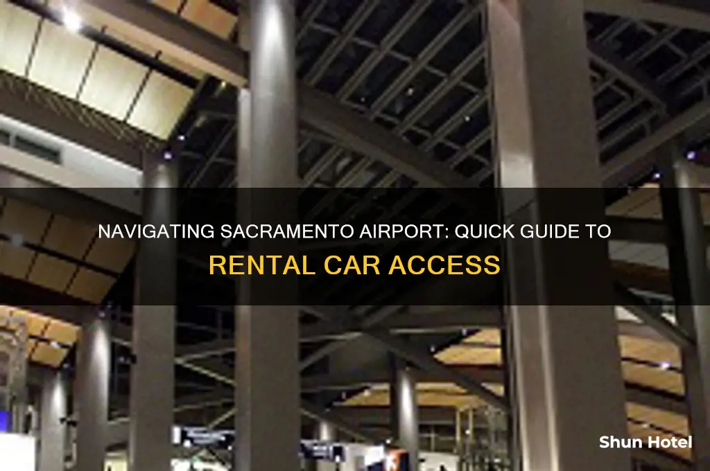 how to get to rental cars at sacramento airport