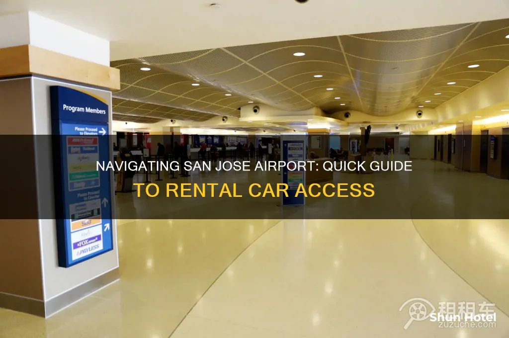 how to get to rental cars at san jose airport