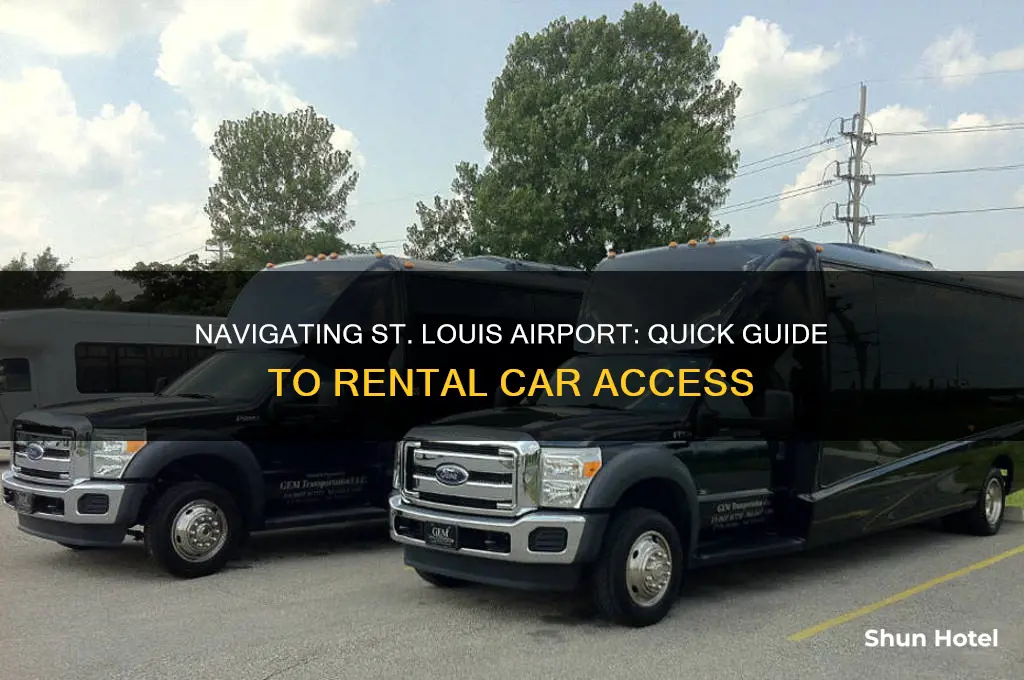how to get to rental cars at st louis airport