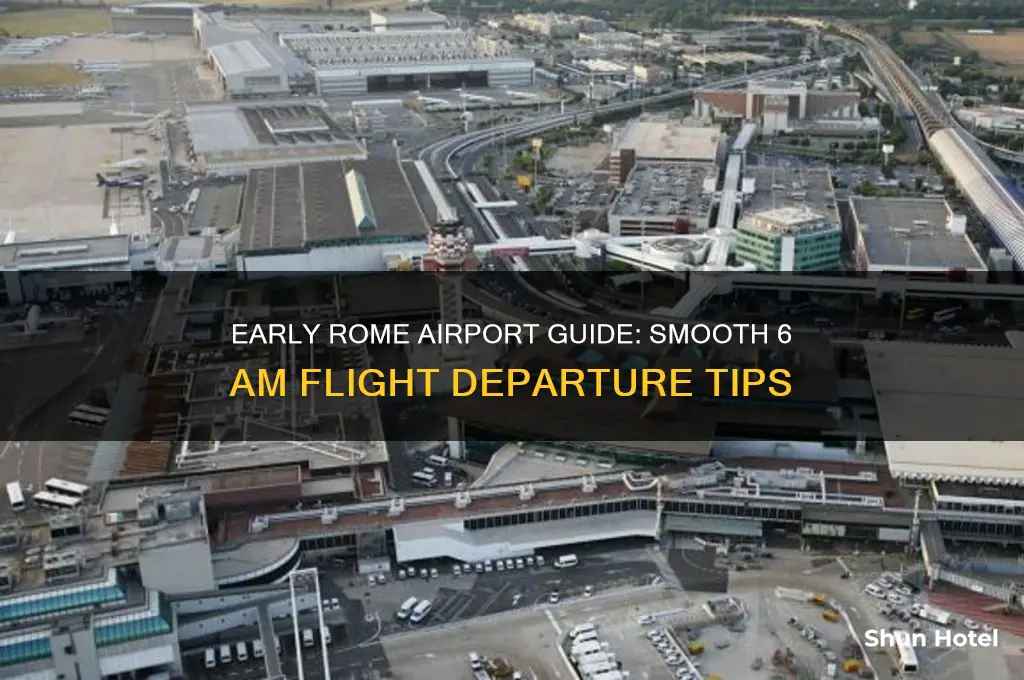 how to get to rome airport for 6am flight
