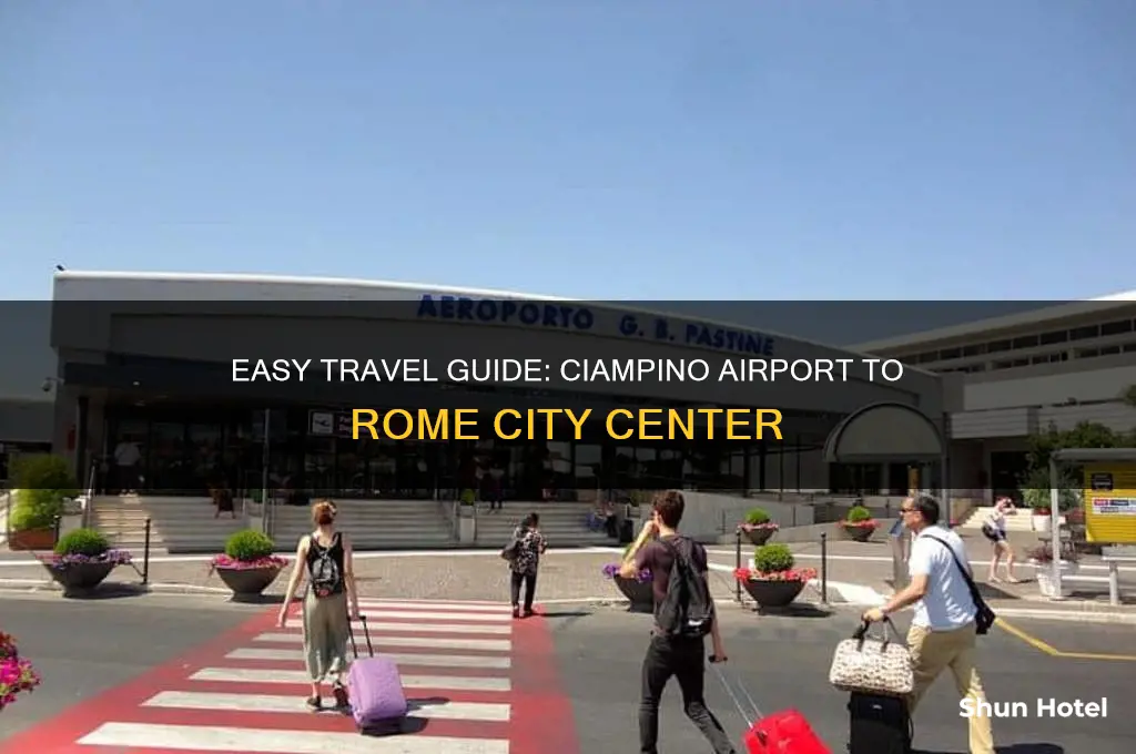 how to get to rome city center from ciampino airport
