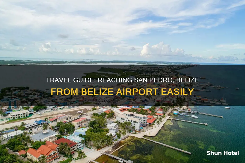 how to get to san pedro belize from belize airport
