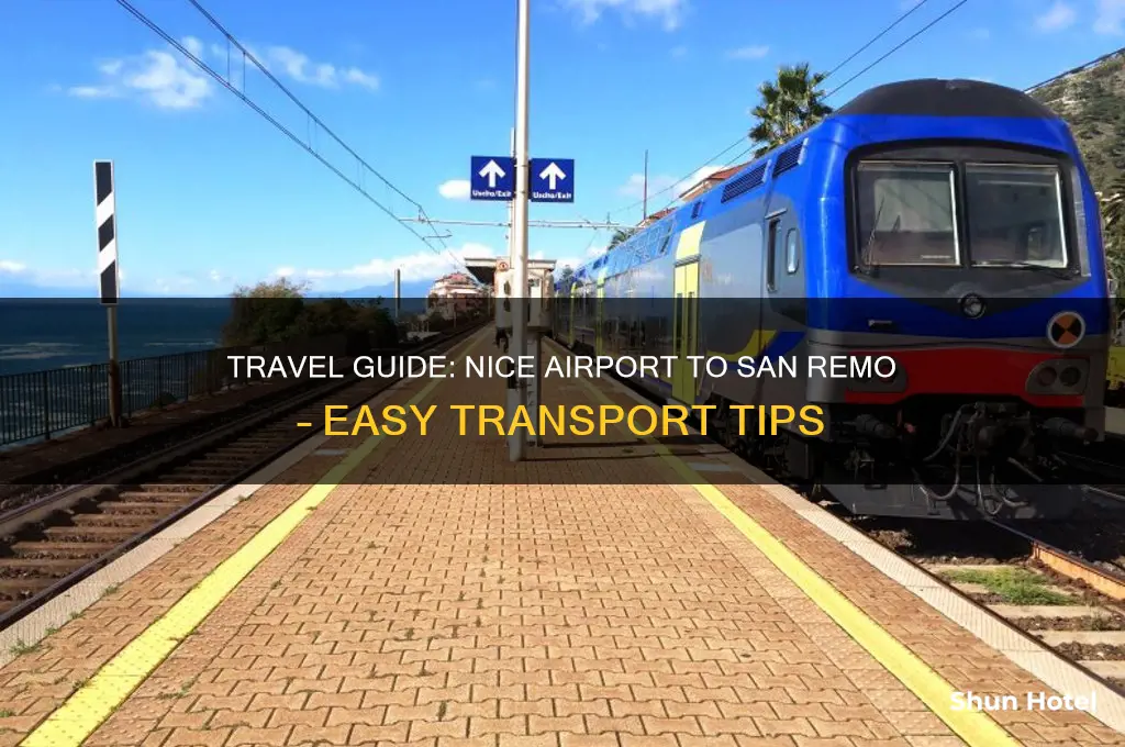 how to get to san remo from nice airport