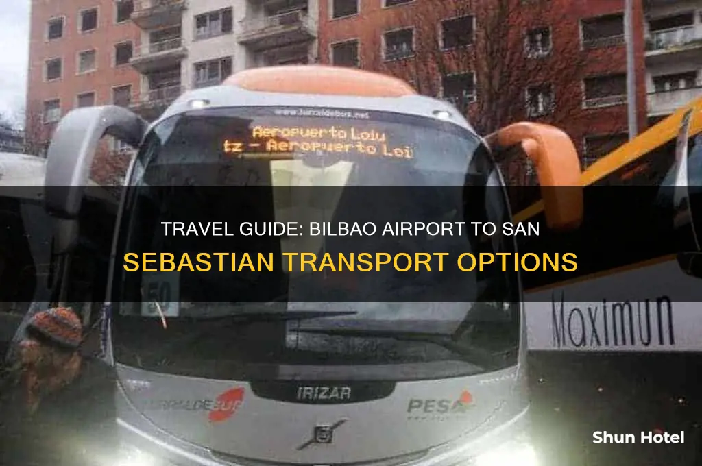 how to get to san sebastian from bilbao airport