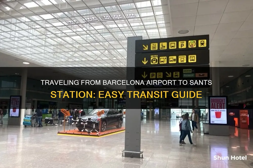 how to get to sants train station from barcelona airport