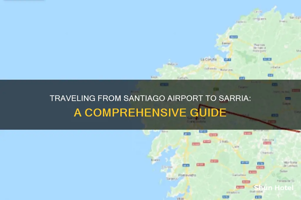 how to get to sarria from santiago airport