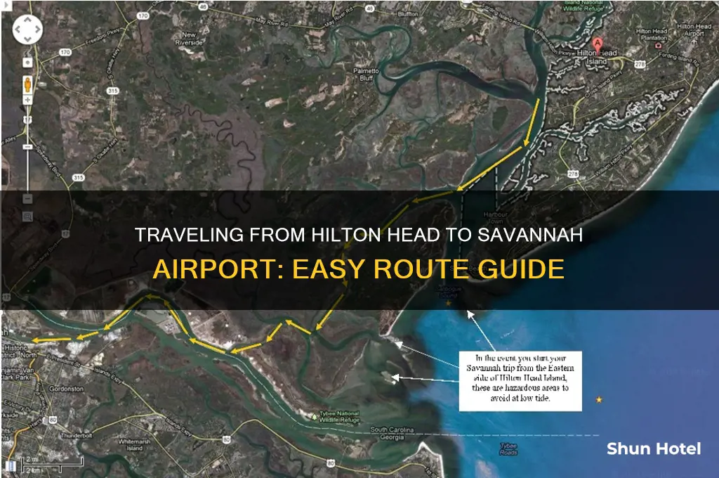how to get to savannah airport from hilton head