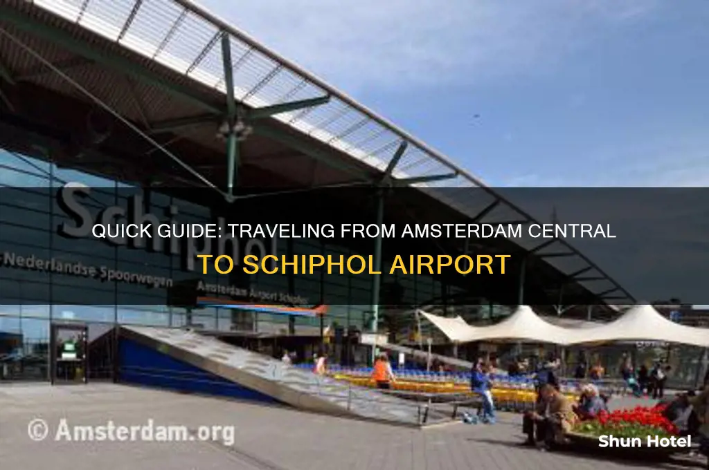 how to get to schiphol airport from amsterdam central station