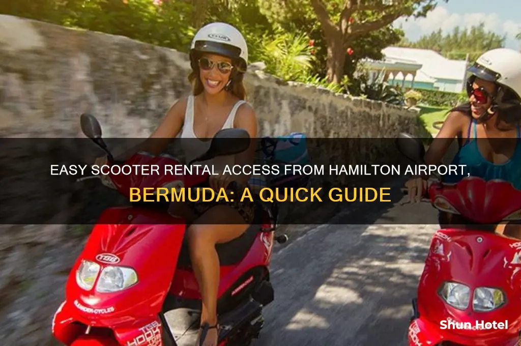 how to get to scooter rental from hamilton airport bermuda