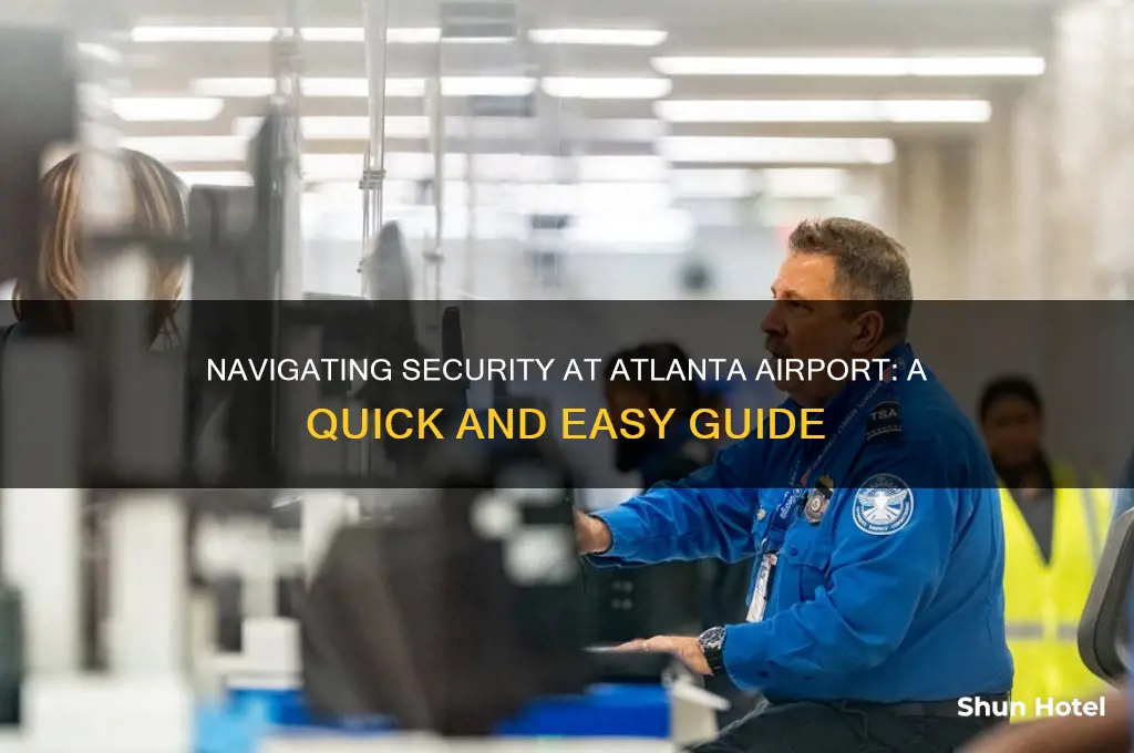 how to get to security atlanta airport