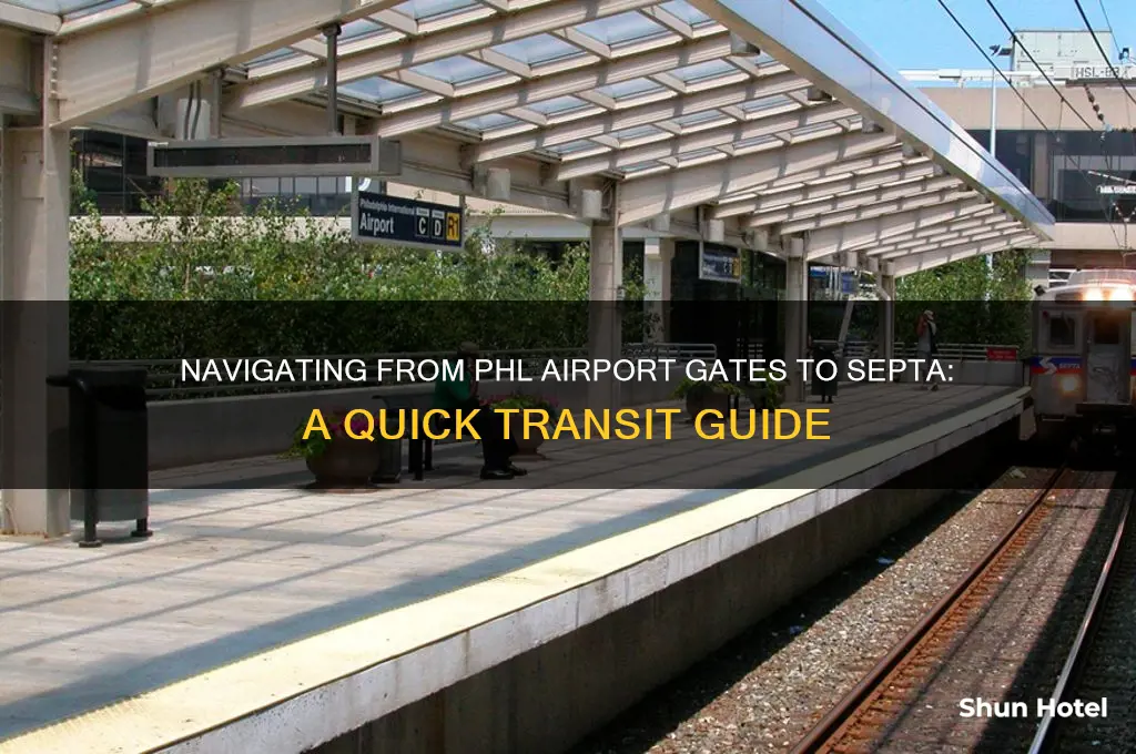 how to get to septa from phl airport gates