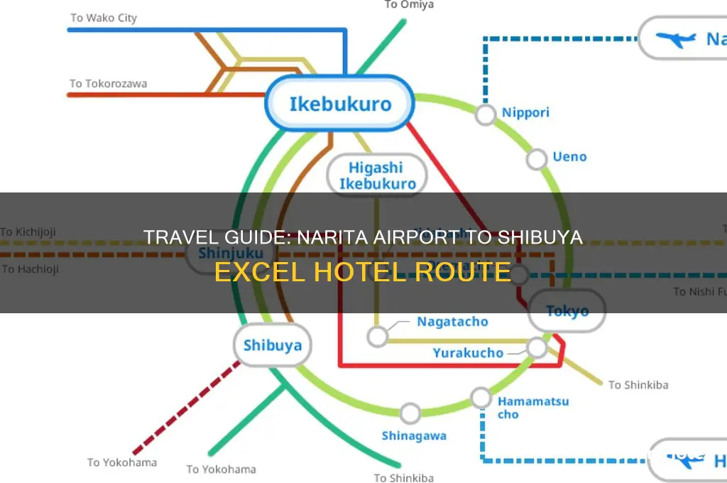 how to get to shibuya excel hotel from narita airport
