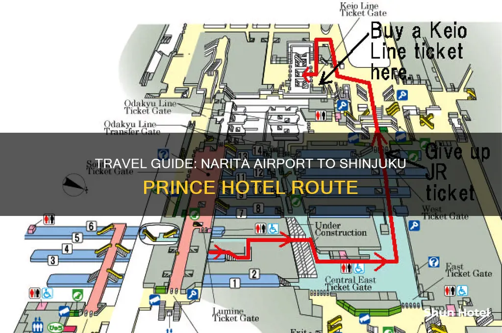 how to get to shinjuku prince hotel from narita airport