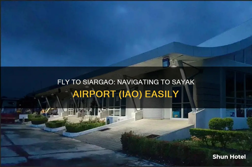 how to get to siargao airport code