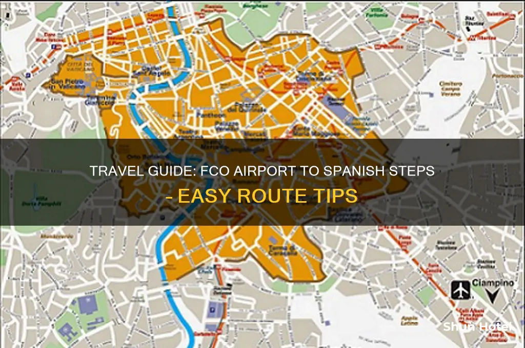 how to get to spanish steps from fco airport