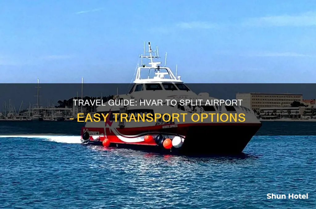 how to get to split airport from hvar