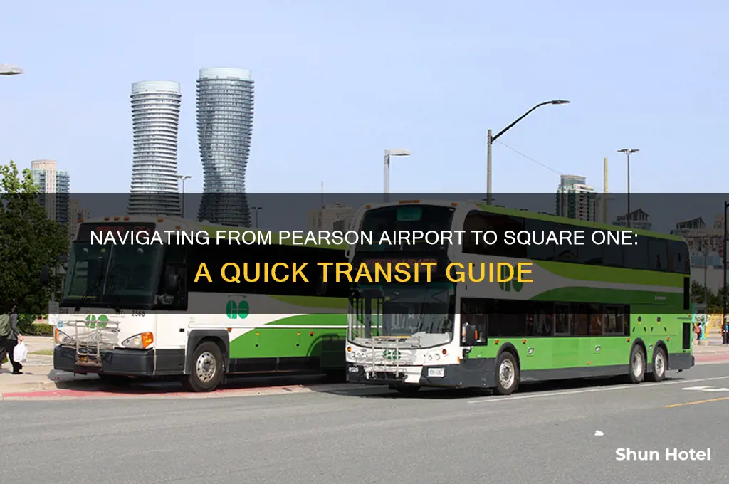 how to get to square one from pearson airport