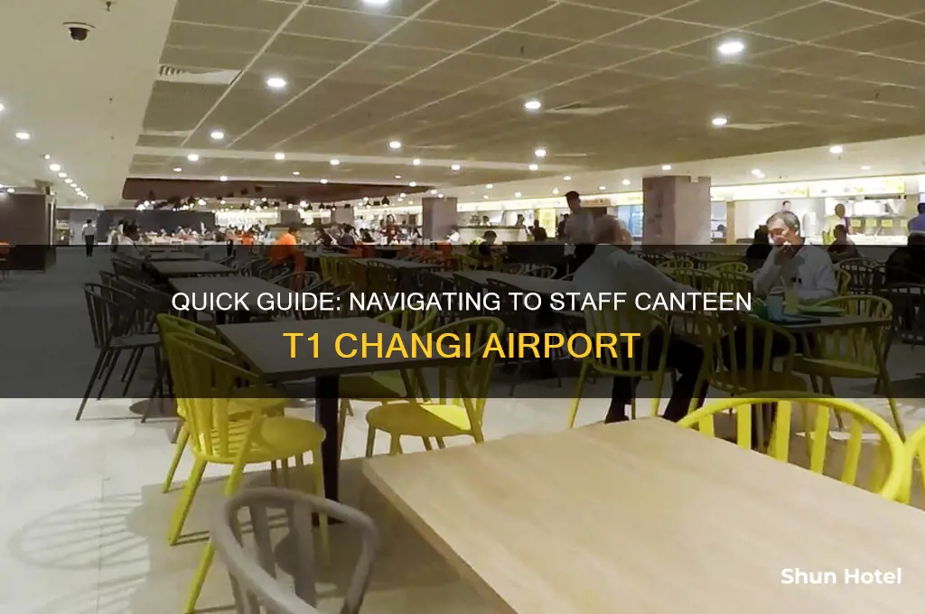 how to get to staff canteen t1 changi airport