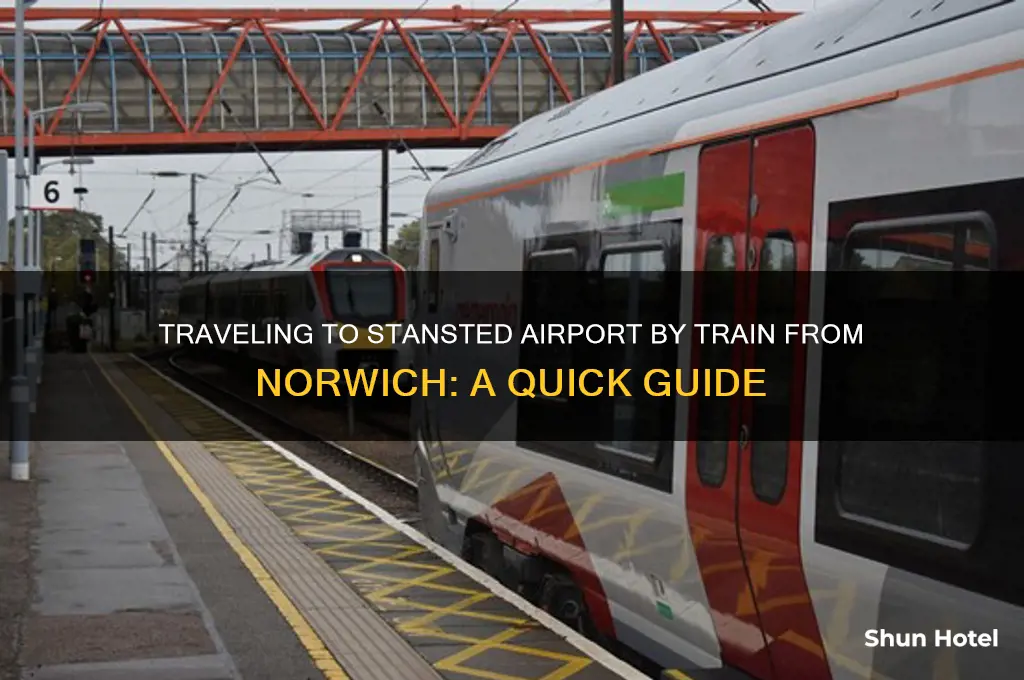how to get to stansted airport by train from norwich