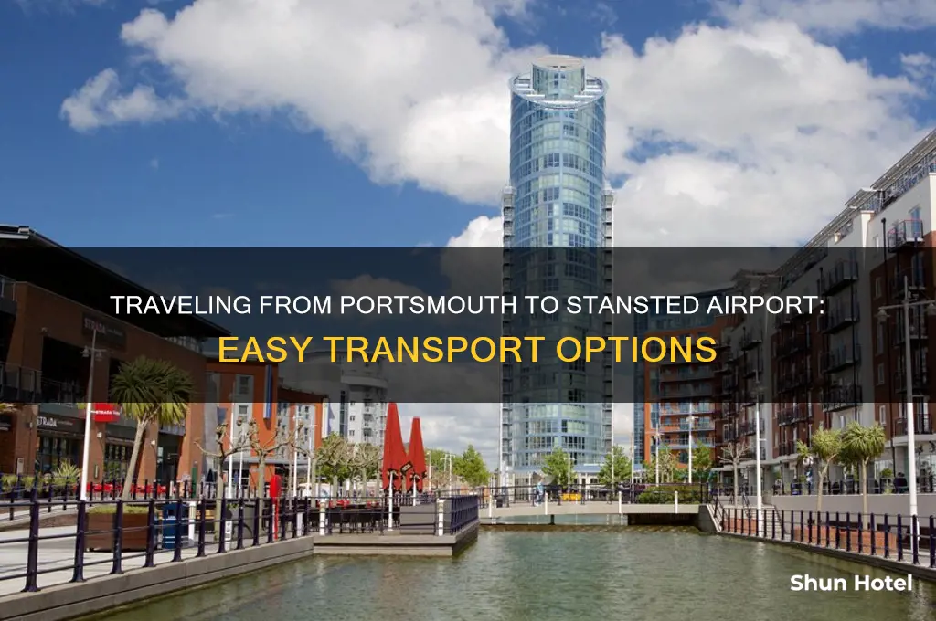 how to get to stansted airport from portsmouth