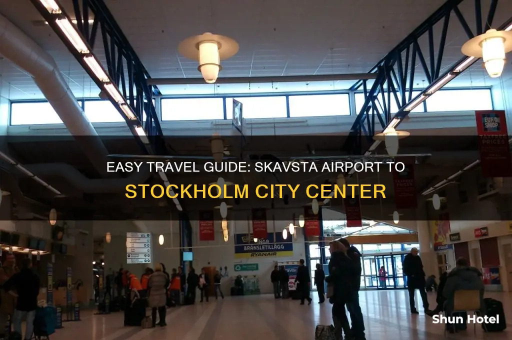 how to get to stockholm city center from skavsta airport