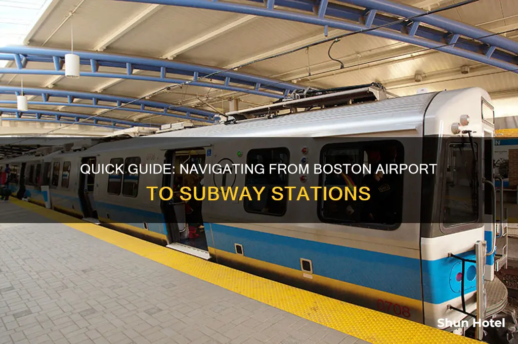 how to get to subway from boston airport
