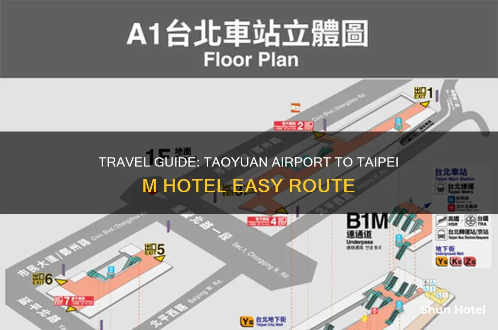 how to get to taipei m hotel from taoyuan airport