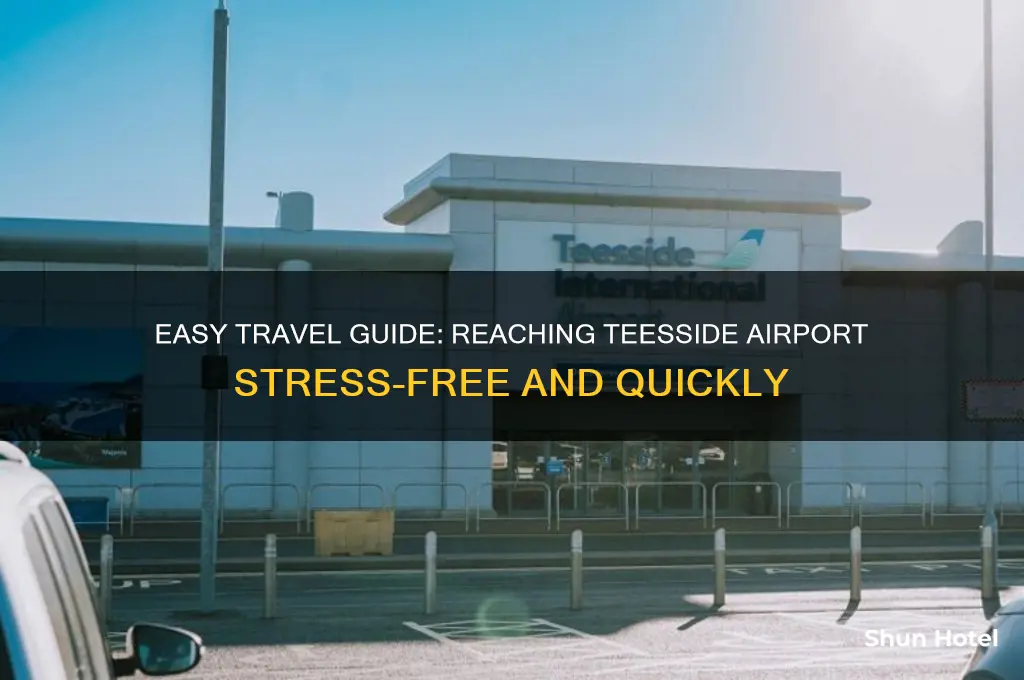 how to get to teesside airport