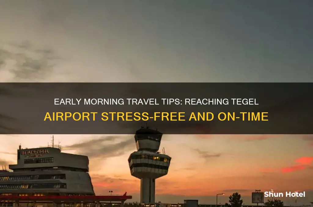 how to get to tegel airport early in the morning