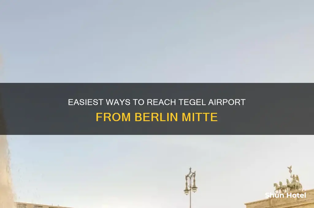 how to get to tegel airport from mitte