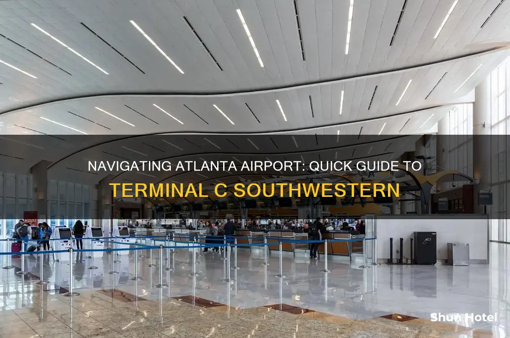 how to get to terminal c southwestern at atlanta airport