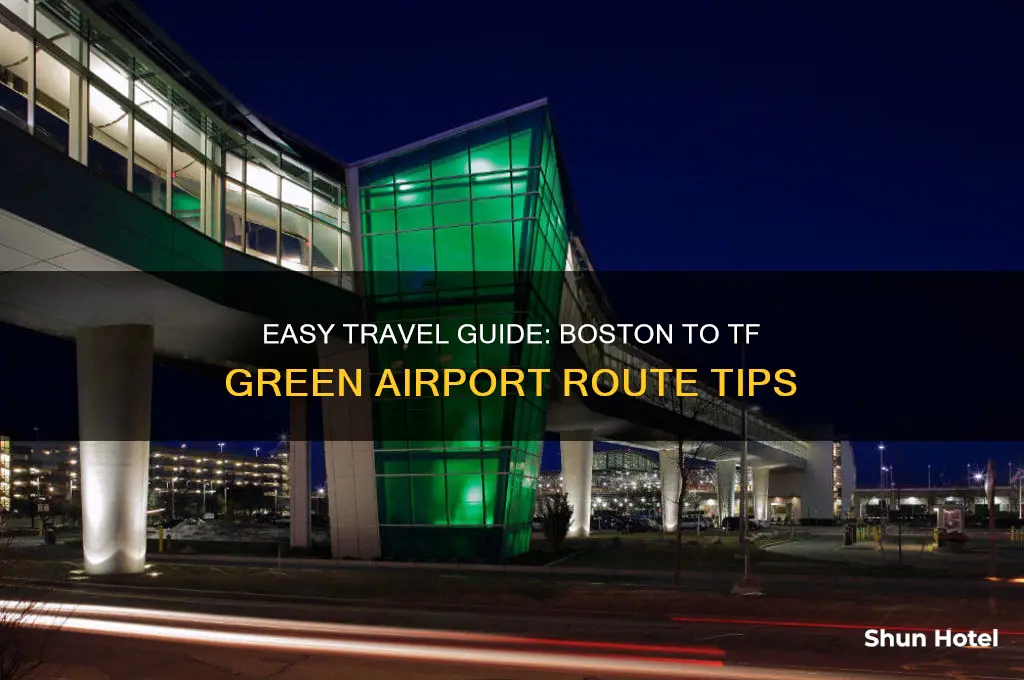 how to get to tf green airport from boston