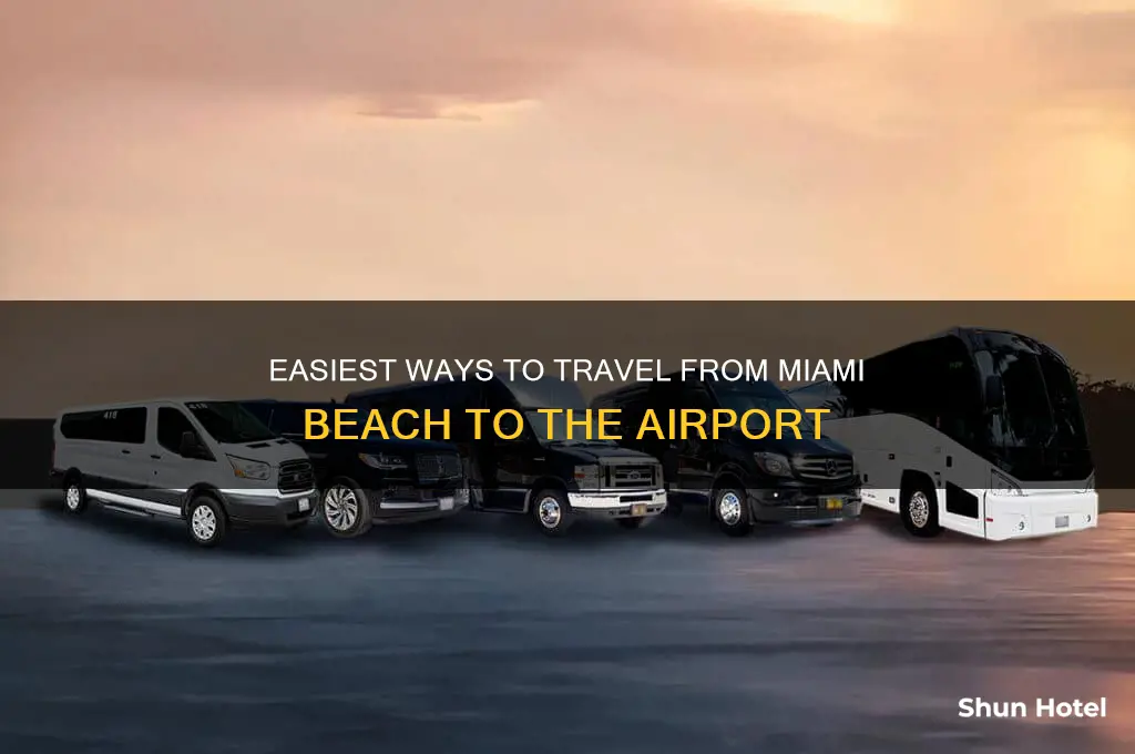 how to get to the airport from miami beach
