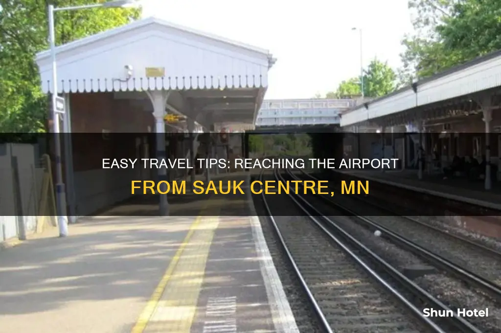 how to get to the airport from sauk center mn