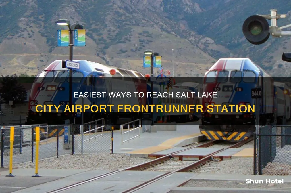 how to get to the airport frontrunner slc