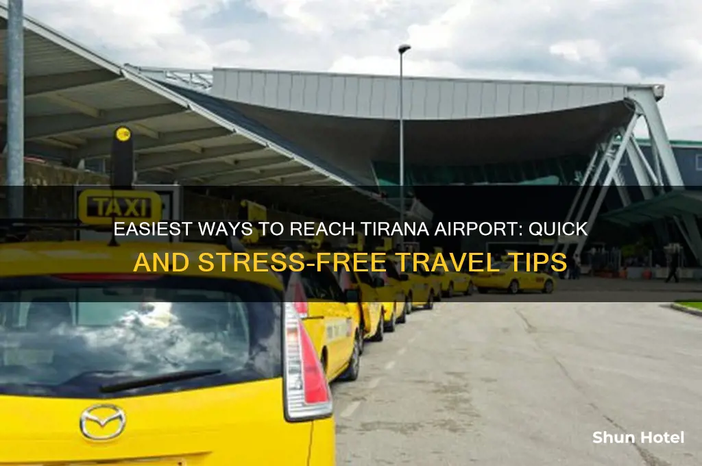 how to get to the airport in tirana
