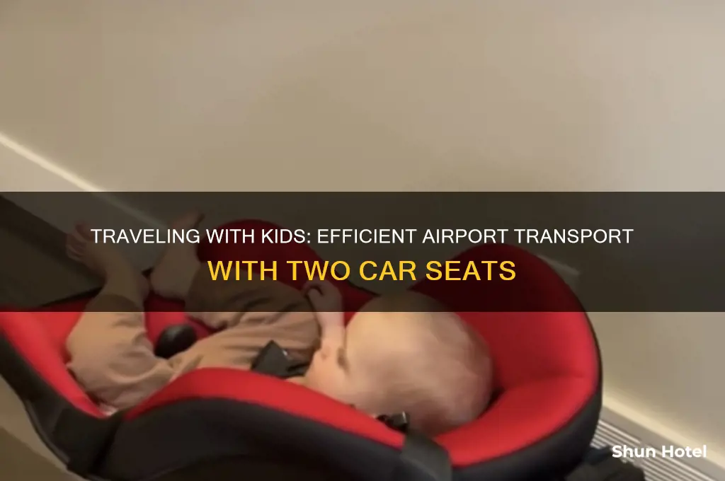 how to get to the airport with 2 car seats