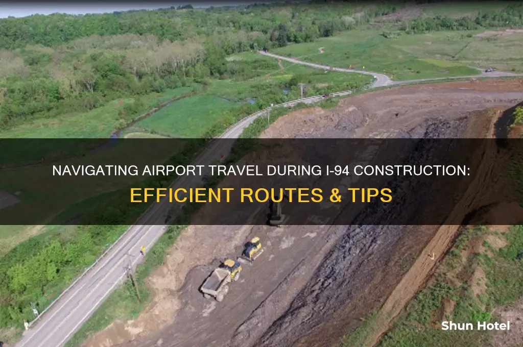 how to get to the airport with construction on 94