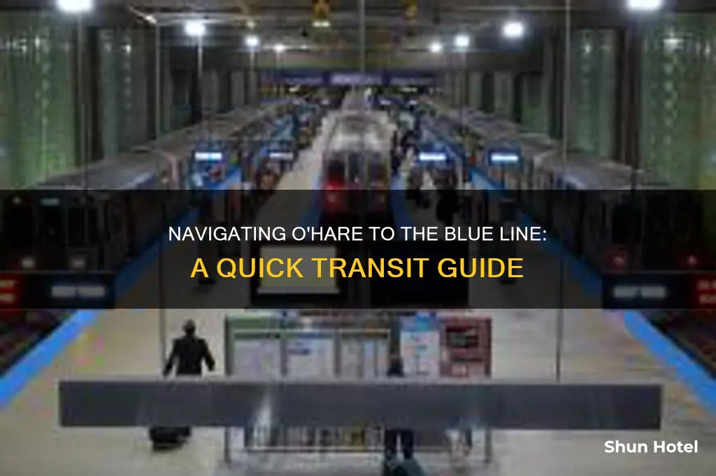 how to get to the blue line from o