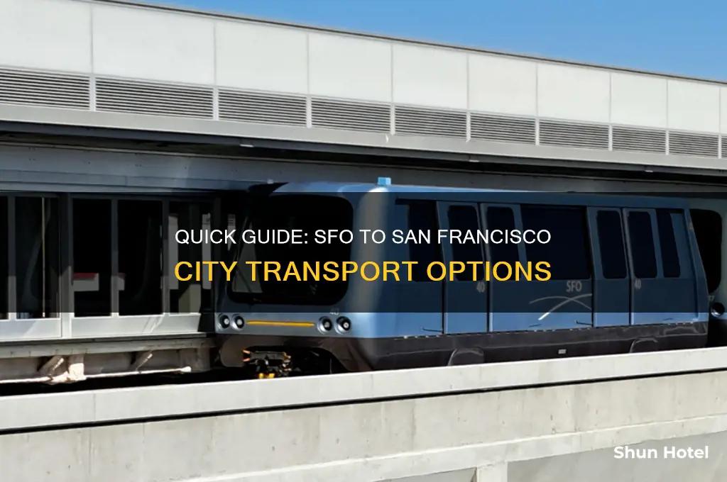 how to get to the city from san francisco airport